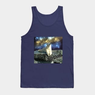 Super cool chilled Ice Bear on the Rocks Tank Top